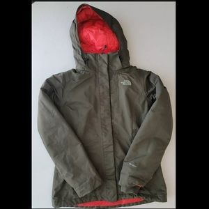 The North Face Womens Small Hyvent Parka Fleece Lined Jacket Removable Hood